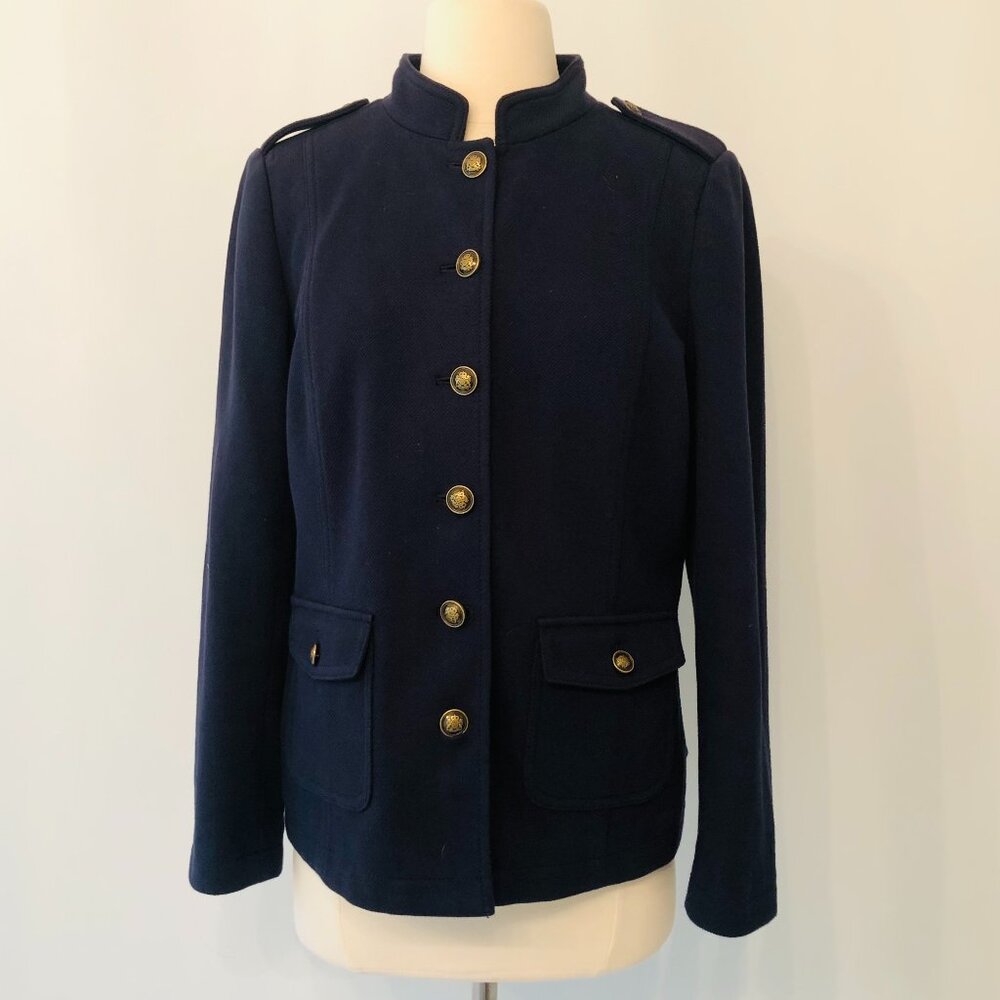 Talbots Navy Nautical Style Jacket,  Size 8